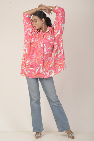 Oversized women's shirt