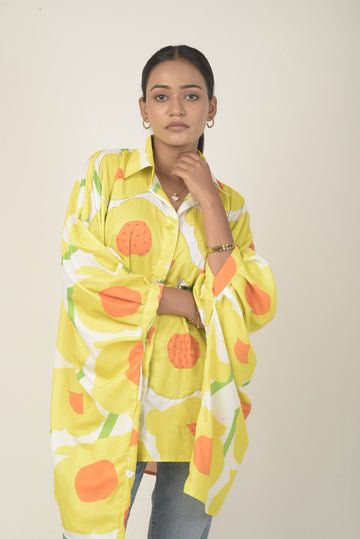 Sunny Bloom Oversized Shirt