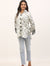 Marble print women's shirt