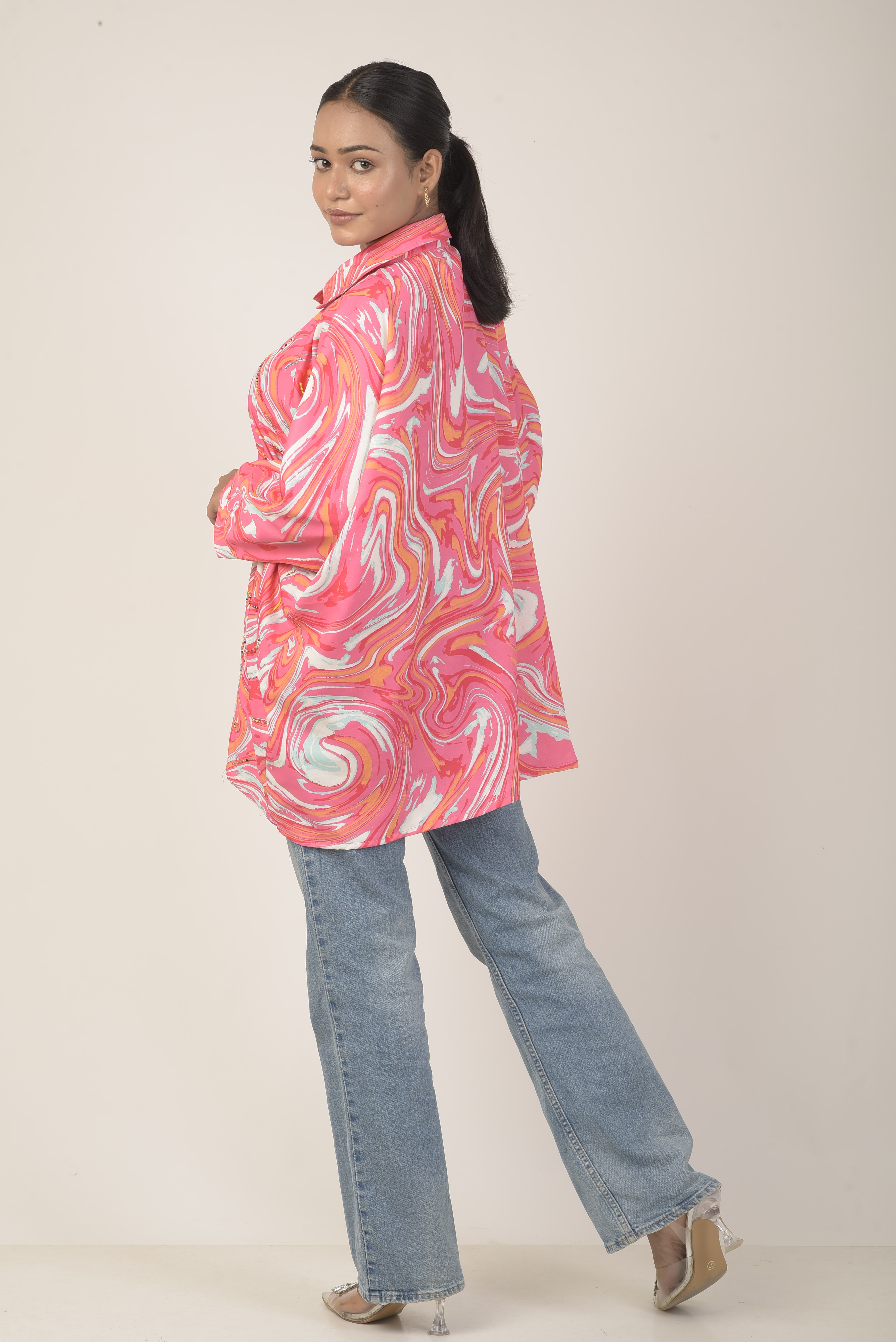 Oversized women's shirt