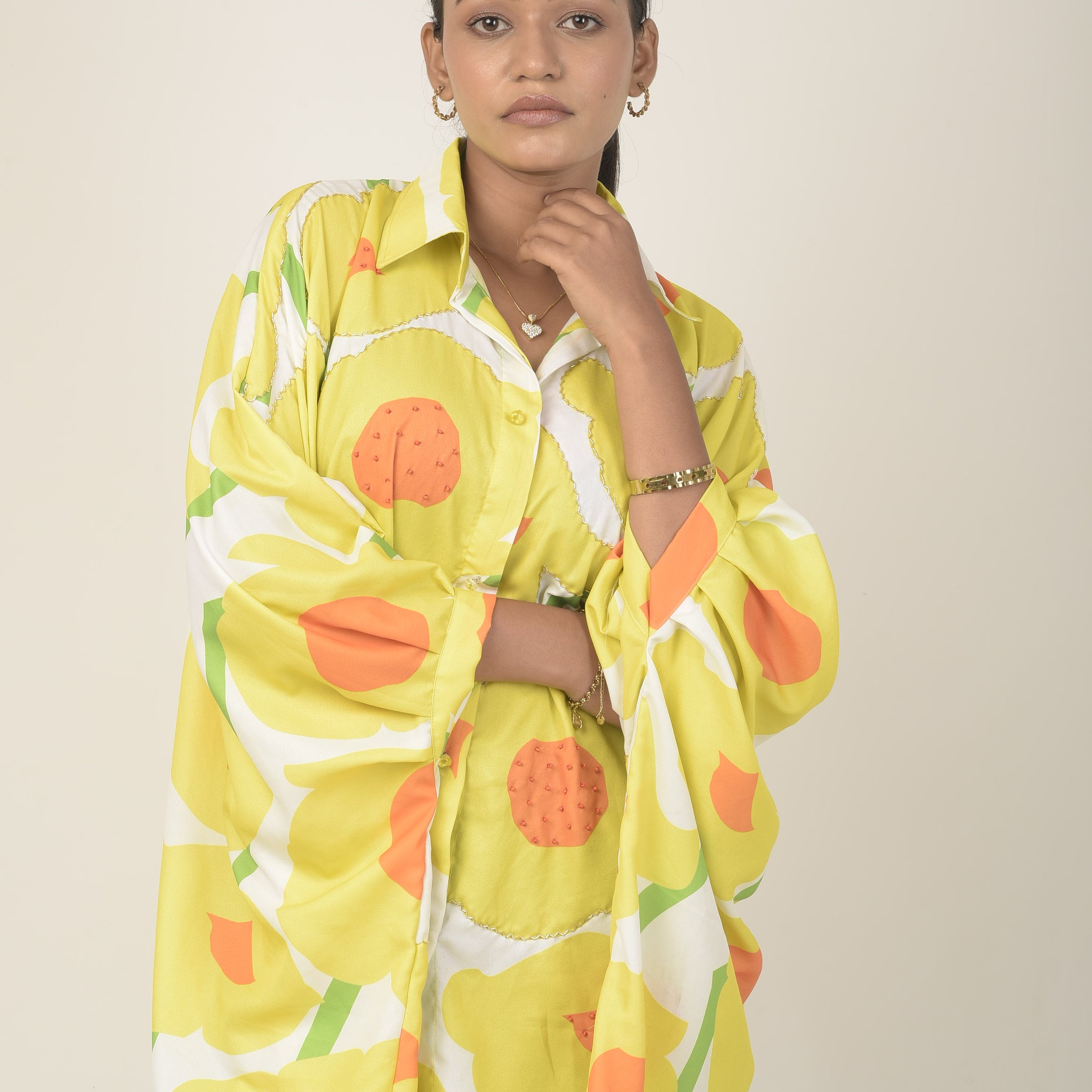 Sunny Bloom Oversized Shirt