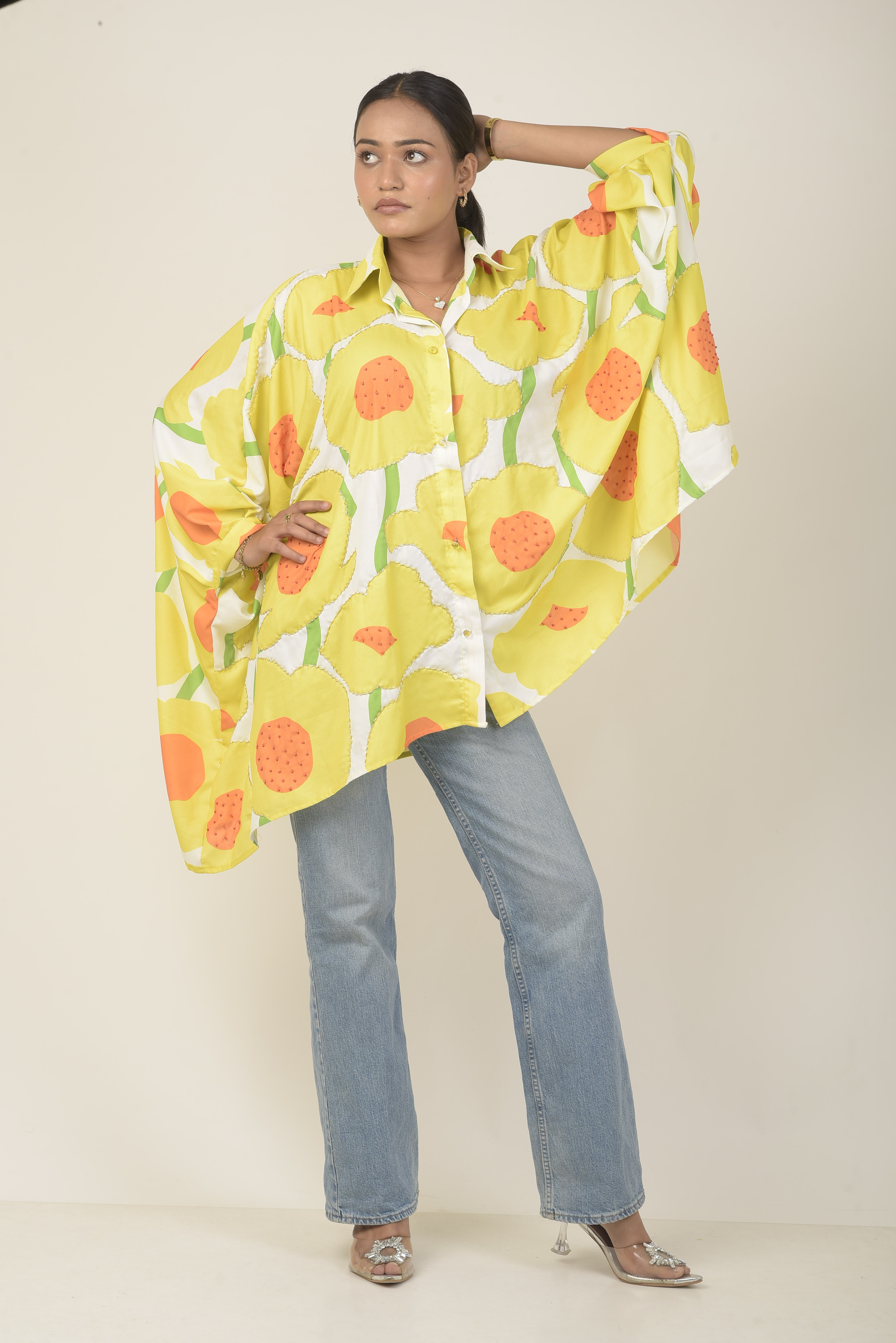 Sunny Bloom Oversized Shirt