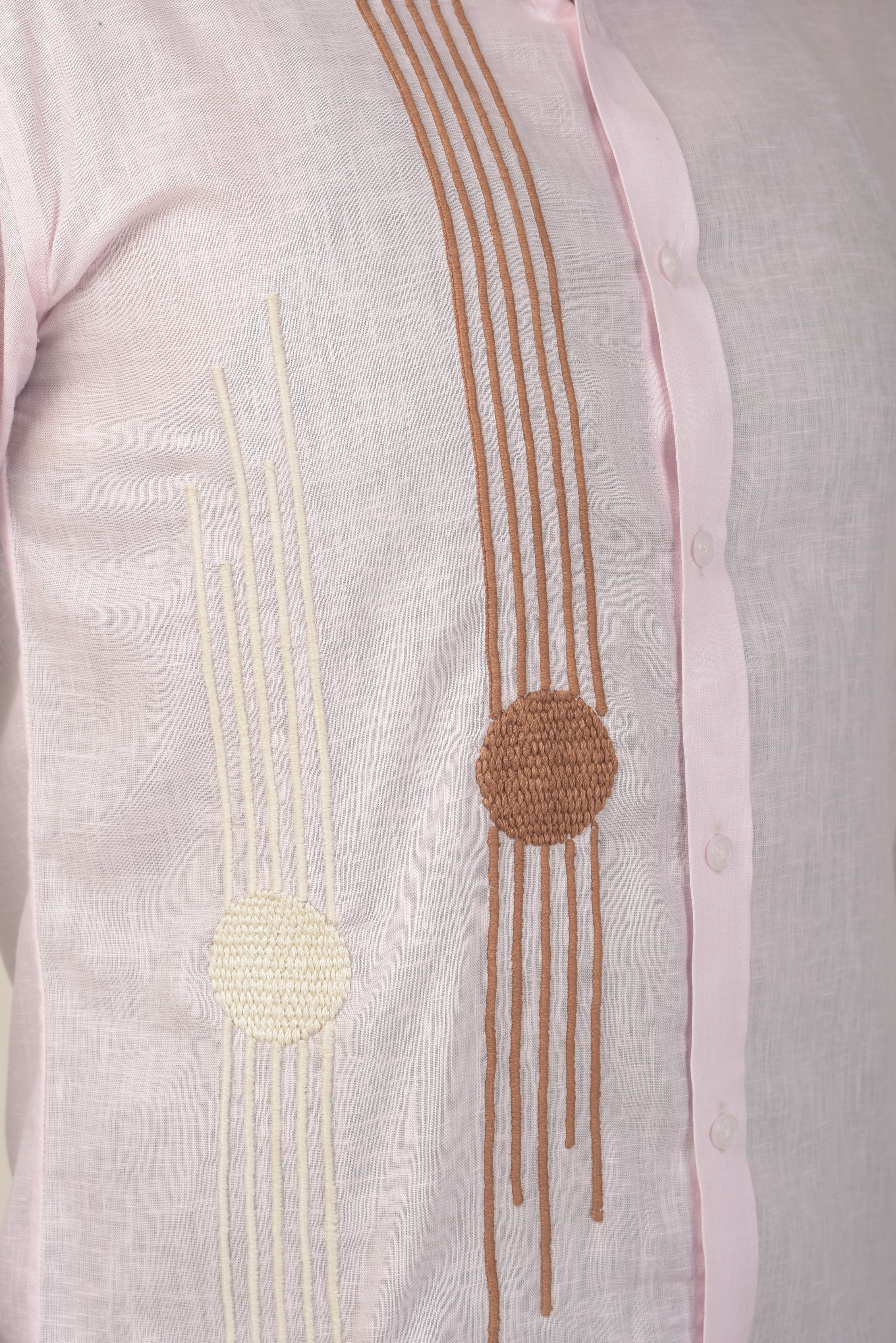 Soft pastel pink textured Shirt